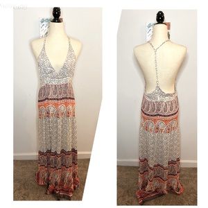 NWT Bohemian Maxi Dress by Chaudry size Medium